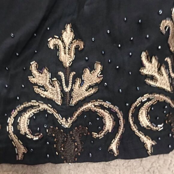 Forever 21 Black Beaded Mini Skirt Size Small - Picture 11 of 13